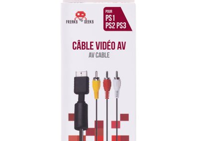 Cable Video AV Pour PS1/PS2/PS3
