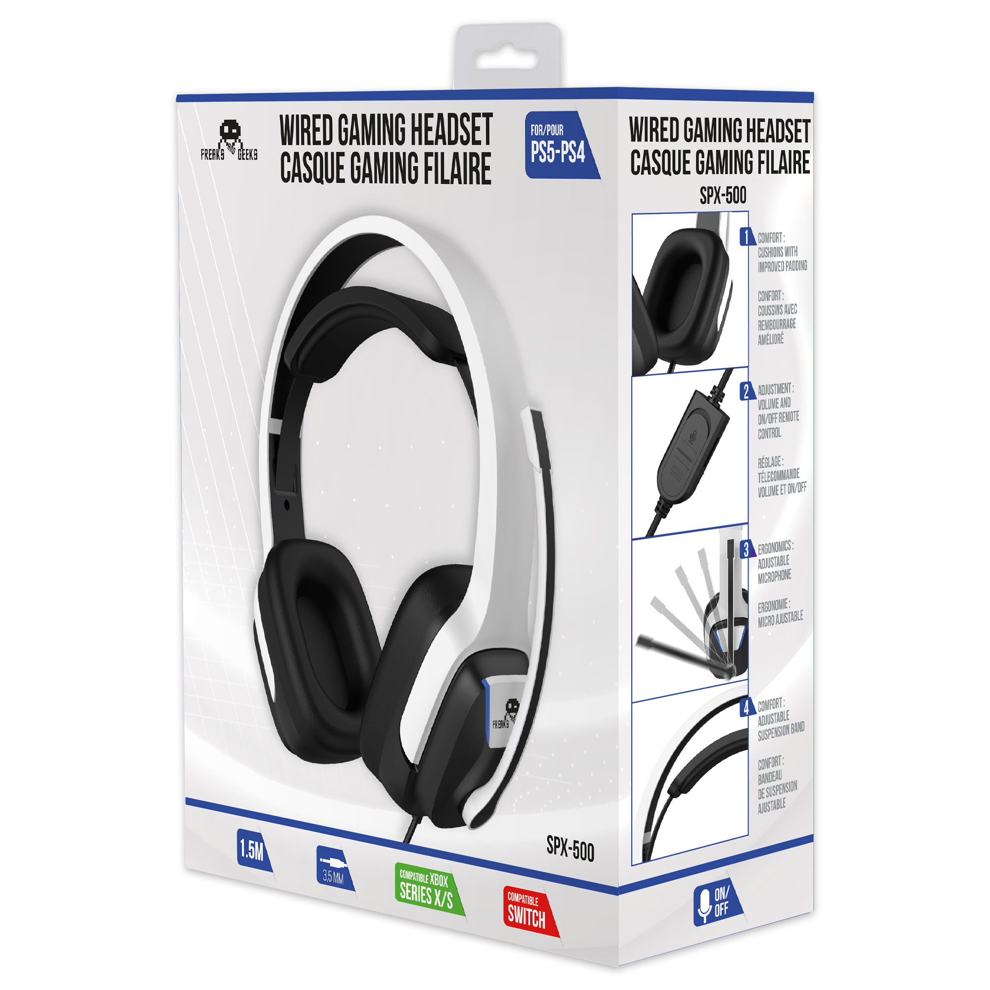 Casque gaming filaire XSX-500 pour Series X/S (compatible PS5, Switch) -  Freaks and Geeks
