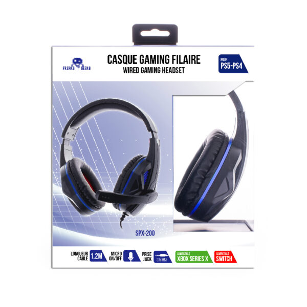 CASQUE GAMING FILAIRE SPX-500 POUR PS5 (COMPATIBLE PS4, SERIES X/S) -  274012