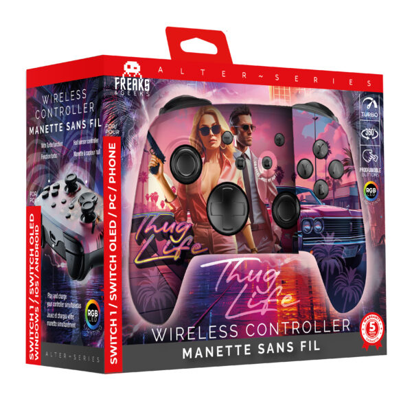 Manette Switch/PC Sans-fil RGB - Thug Life – Image 2